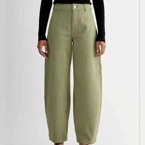NWOT Everlane - Utility Curve Barrel Pant - Sagebrush Green - 4